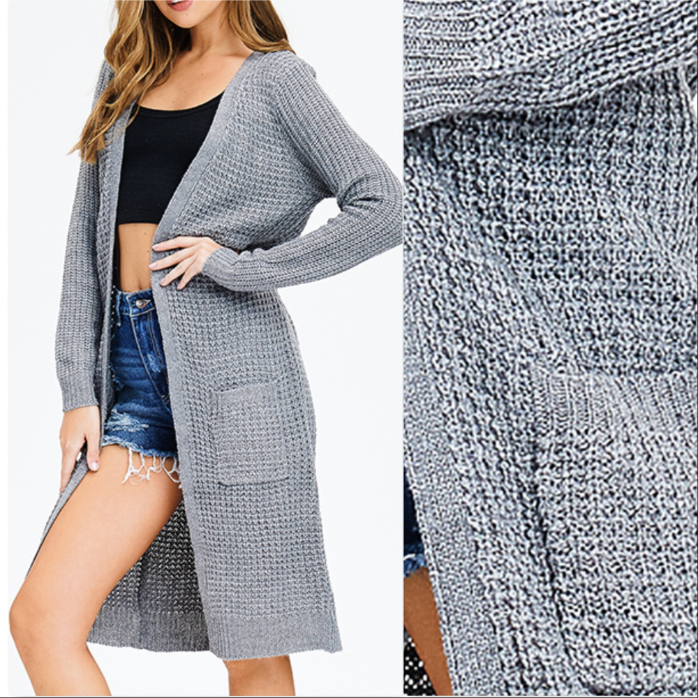 LAST 1 GRAY KNITTED CARDIGAN *NO OFFERS - Picture 4 of 4